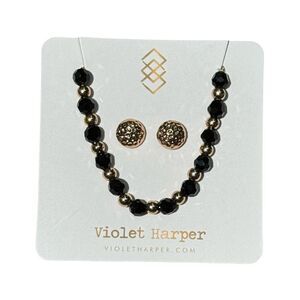 Violet Harper “Morgan” Beaded Bracelet  & Earring Set NWT